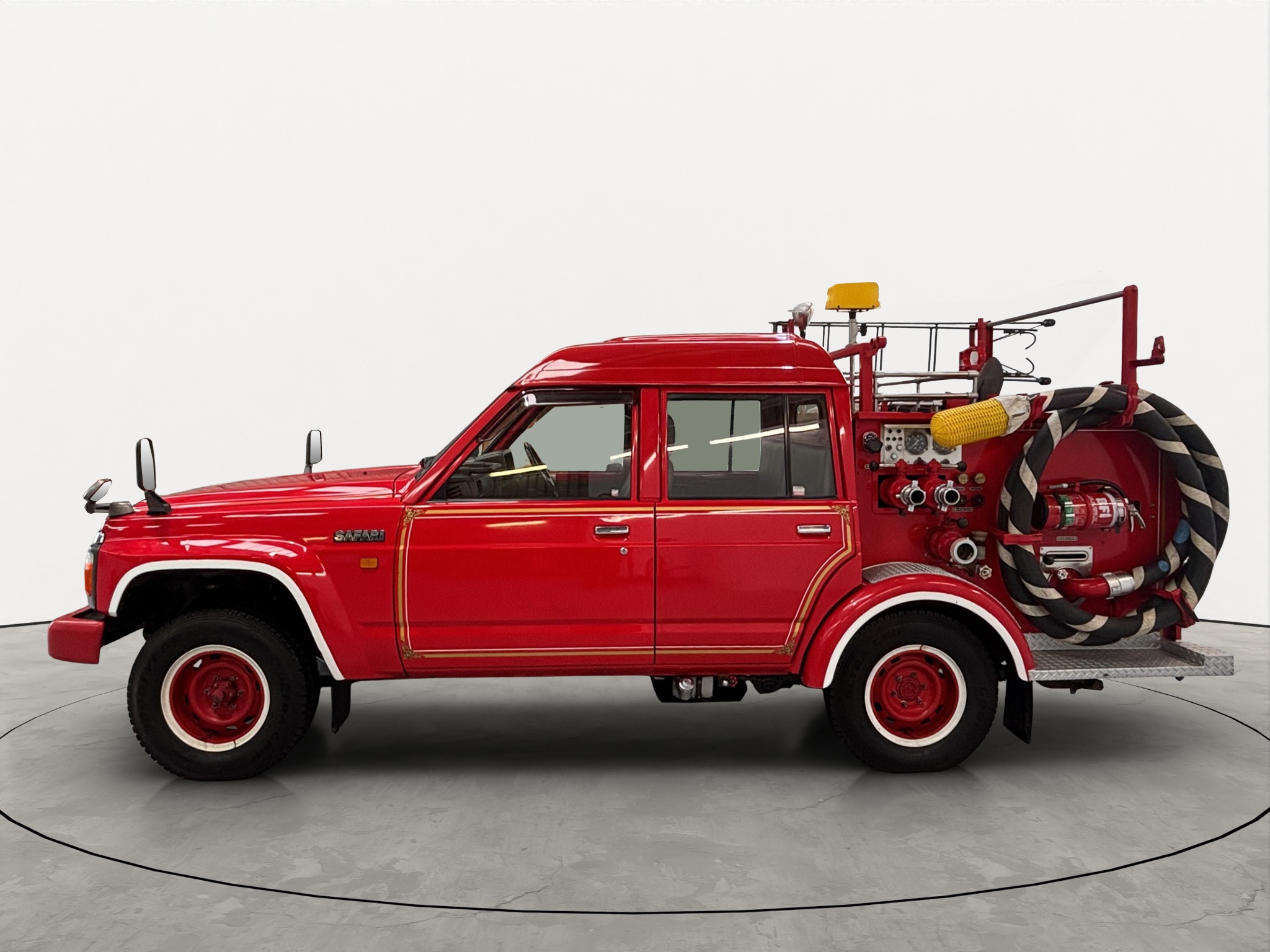 Nissan Safari Fire Truck Side On