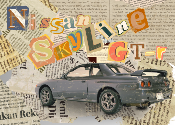 Newspaper Header image of the Nissan Skyline GT-R