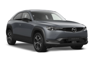 Grey 2026 Mazda MX-30 EV Showing Japanese Electric cars